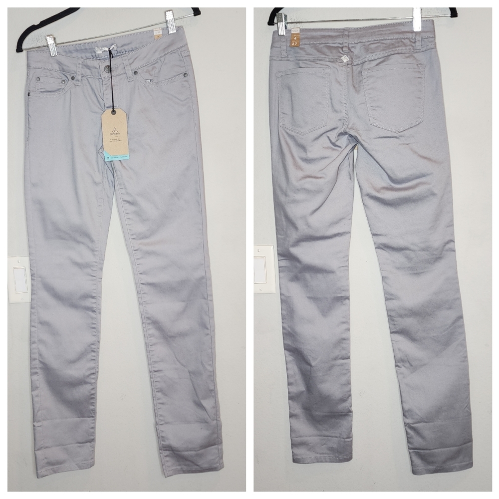 NWT Prana Kara Jean Grey Storm Cloud Women's Size 4 or 27
